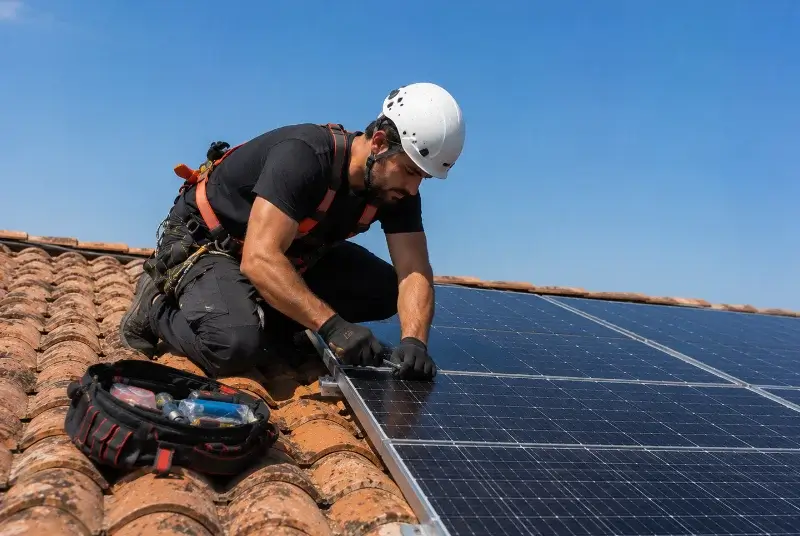 Maintenance et monitoring de panneaux solaires à Gurmençon